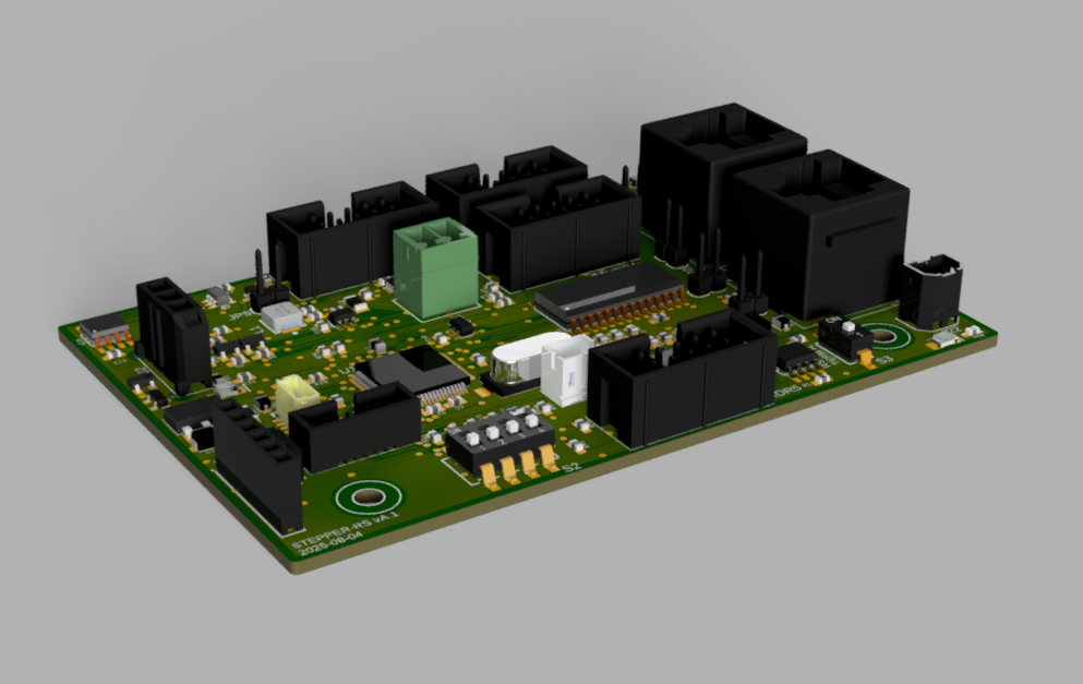 Custom stepper motor driver PCB assembly
